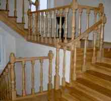 Balustru pentru scari din lemn: fotografie si descriere