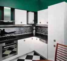 Fotografia bucătăriei cu o sobă cu gaz în Hrușciov