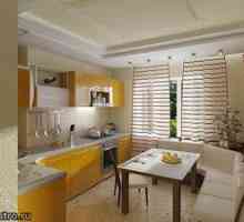 Fotografie de bucătărie în culoarea galben - asistent la crearea de interior