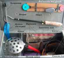 Cutie pentru pescuitul de iarnă: tipuri și fabricarea de mâini proprii