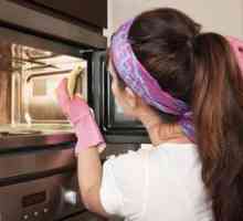 Cum să curățați și să spălați cuptorul cu microunde în grăsime și murdărie