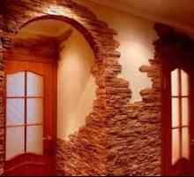 Cum să așeze pereții într-o cameră cu dale decorative sub o piatră