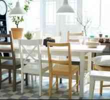 Ikea mobilier de ansamblu: mese și scaune pentru bucătărie