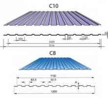 Caracteristici de calcul al dimensiunilor foii profilate pentru gard și acoperiș