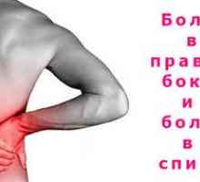 Cauze de durere în partea din spate și laterală a părții drepte