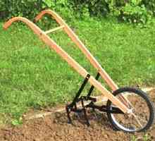 Mașină de cultivat manuală de la un tundru și o bicicletă