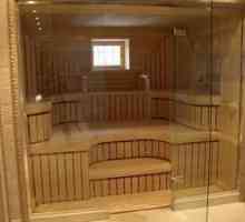 Uși de sticlă pentru baie și saună: dimensiuni și construcții