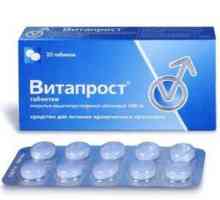 Vitaprost comprimate: instrucțiuni de utilizare, preț și recenzii