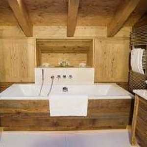 Designul băii într-o casă din lemn: recomandări și fotografii