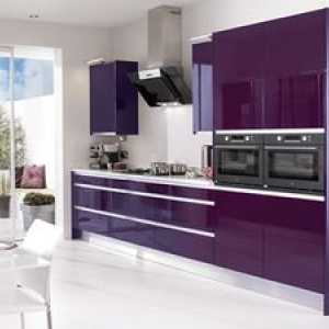 Purpură bucătărie în interior: psihologia de culoare
