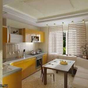 Fotografie de bucătărie în culoarea galben - asistent la crearea de interior