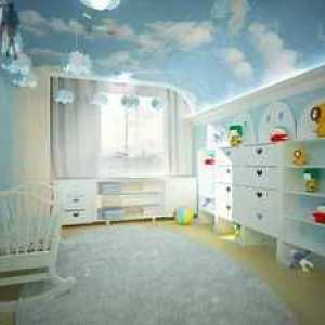 Fotografia celui mai bun tavan din camera copiilor - întinsă
