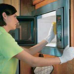 Cum să curăț un cuptor cu microunde în cinci minute