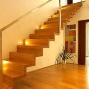 Cum se face iluminarea treptelor scărilor în casă