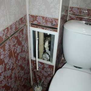 Cum să ascundeți țevile în toaletă?