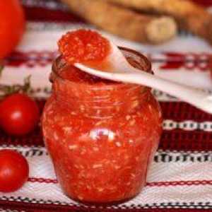 Roșie spumante cu usturoi și hrean: aperitiv și condimente