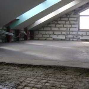 Tehnologia de turnare a podelei din beton