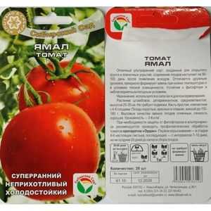 Tomat "Yamal" - caracteristicile și descrierea soiului