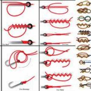 Noduri de pescuit de tricotat pentru linia de pescuit, cârlige și leșuri